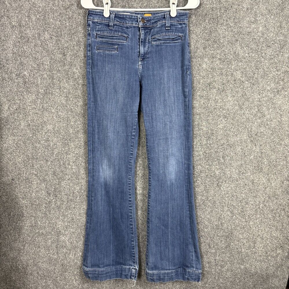 Pilcro and the Letterpress Jeans Womens Size 27 Blue Y2K Flare